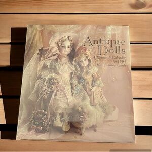 Vintage NEW Old Stock Sealed 1994 Calendar Antique Dolls Carlton Cards Collector